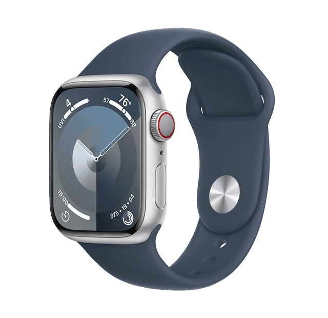 Išmanusis laikrodis Apple Watch Series 9 GPS + Cellular, Aluminium Case, Sport Band  (45 mm), M/L
