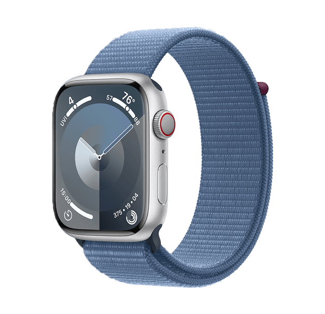 Išmanusis laikrodis Apple Watch Series 9 GPS + Cellular, (45 mm) Aluminium Case, Sport Loop