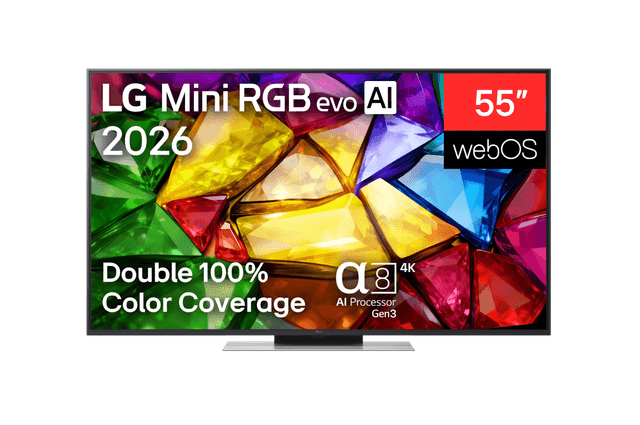 Televizorius LG 55MRGB87B3B 4K Mini RGB evo Smart TV (55")