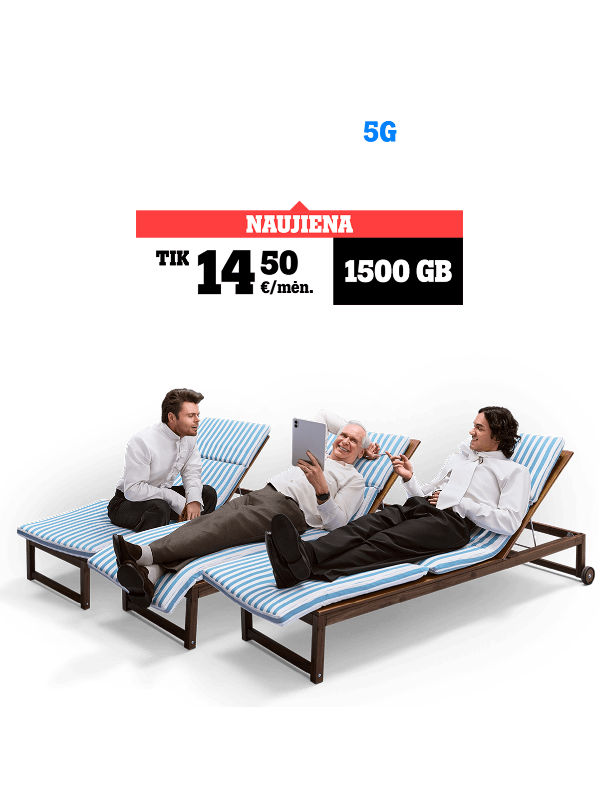 1500 GB planas tik 14,50 € / mėn.