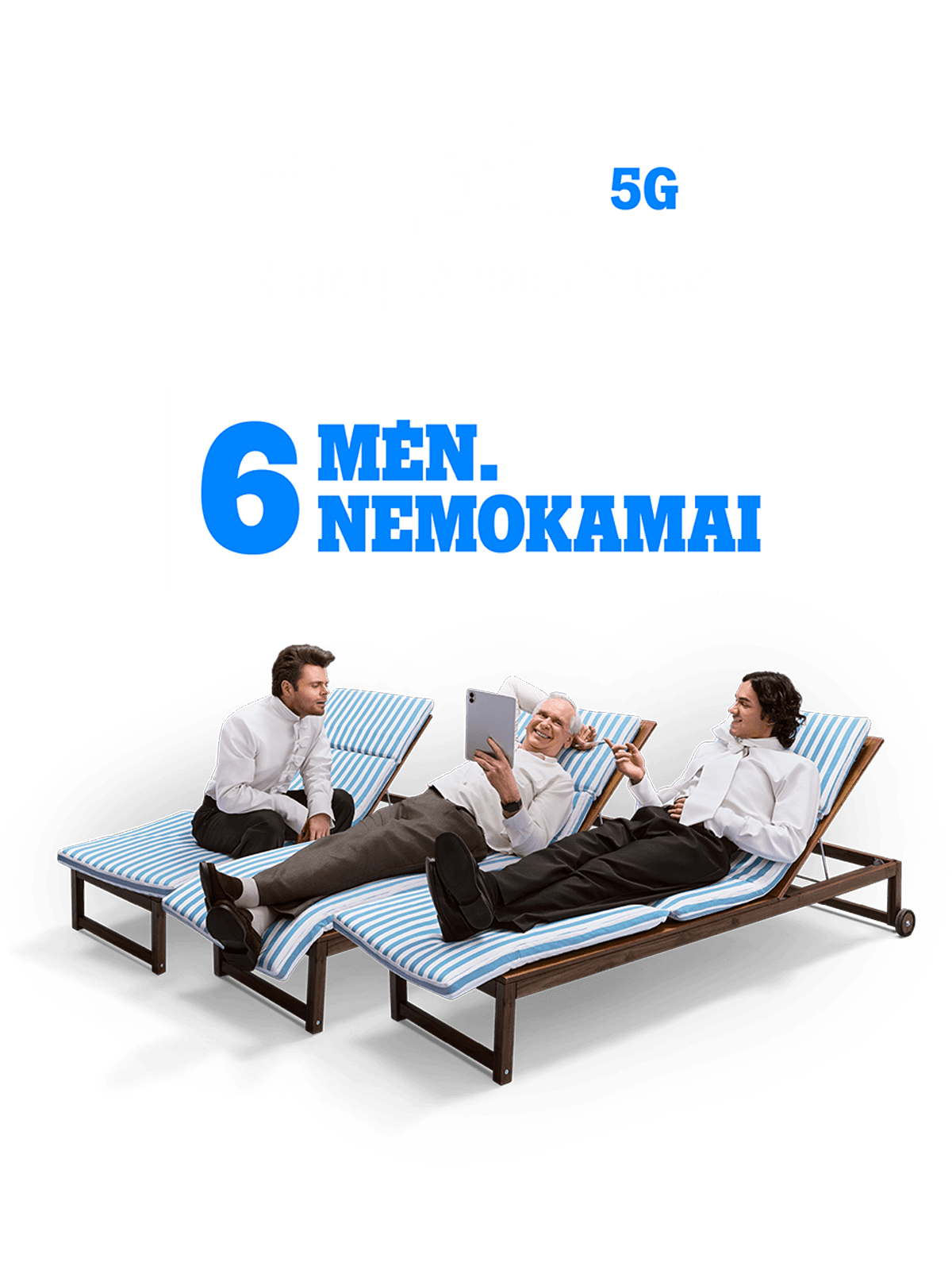 TELE2 5G Namų internetas 6 mėnesius nemokamai.