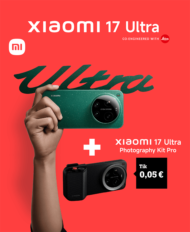XIaomi 17 Ultra. Perkant Xiaomi 17 Ultra, Xiaomi 17 Ultra Photography Kit Pro tik 0,05 €.