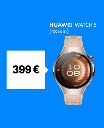 Huawei Watch 5 tik 399 €. 
