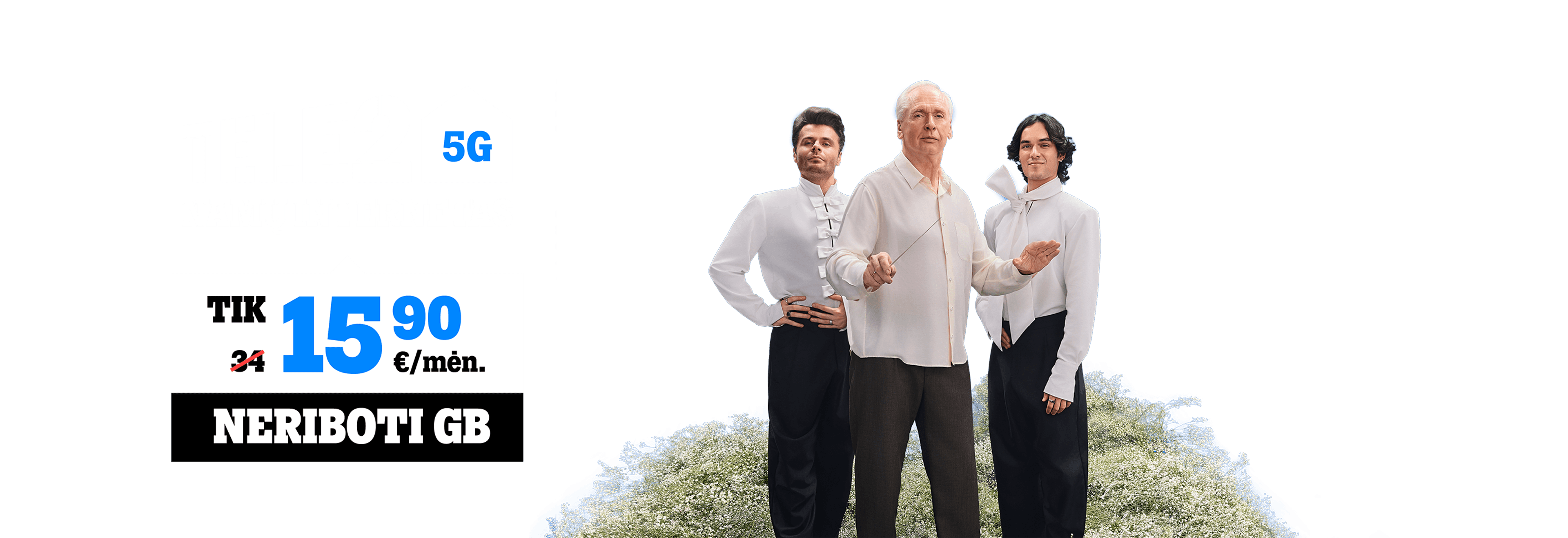 TELE2 5G namų interneto planas tik 15,90 €/mėn.