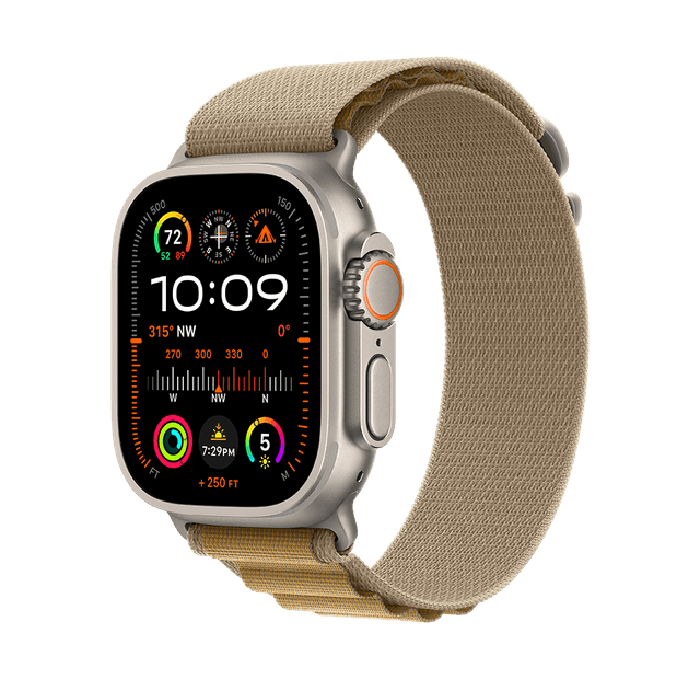Išmanusis laikrodis Apple Watch Ultra 2 GPS + Cellular, Titanium Case (49 mm), Alpine Loop, M 2024