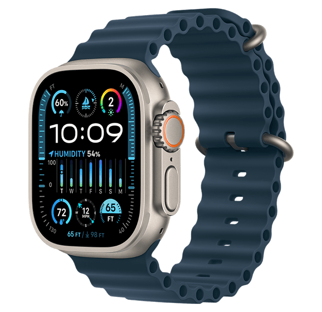 Išmanusis laikrodis Apple Watch Ultra 2 GPS + Cellular, Titanium Case, Ocean Band (49 mm)