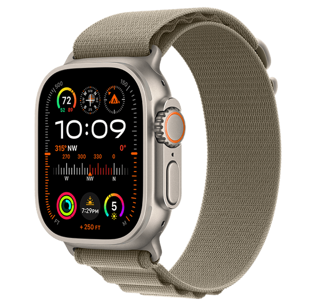 Išmanusis laikrodis Apple Watch Ultra 2 GPS + Cellular, Titanium Case, Alpine Loop (49 mm), M