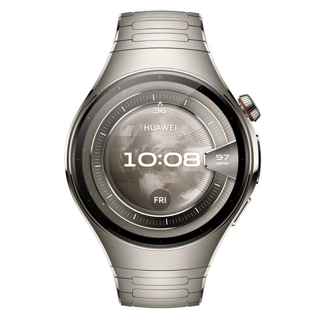 Išmanusis laikrodis Huawei Watch 5, LTE (46 mm), Titanium Case, Silver Titanium Strap