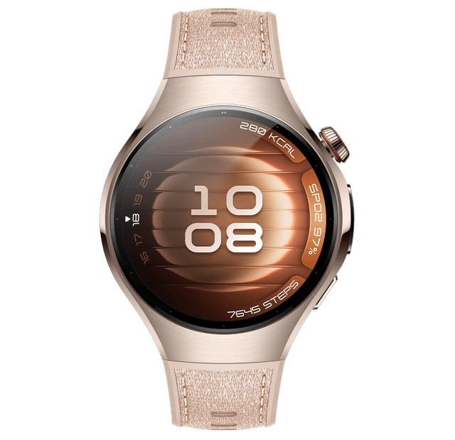 Išmanusis laikrodis Huawei Watch 5 (42 mm) LTE, Stainless Steel Case, Beige Composite Strap